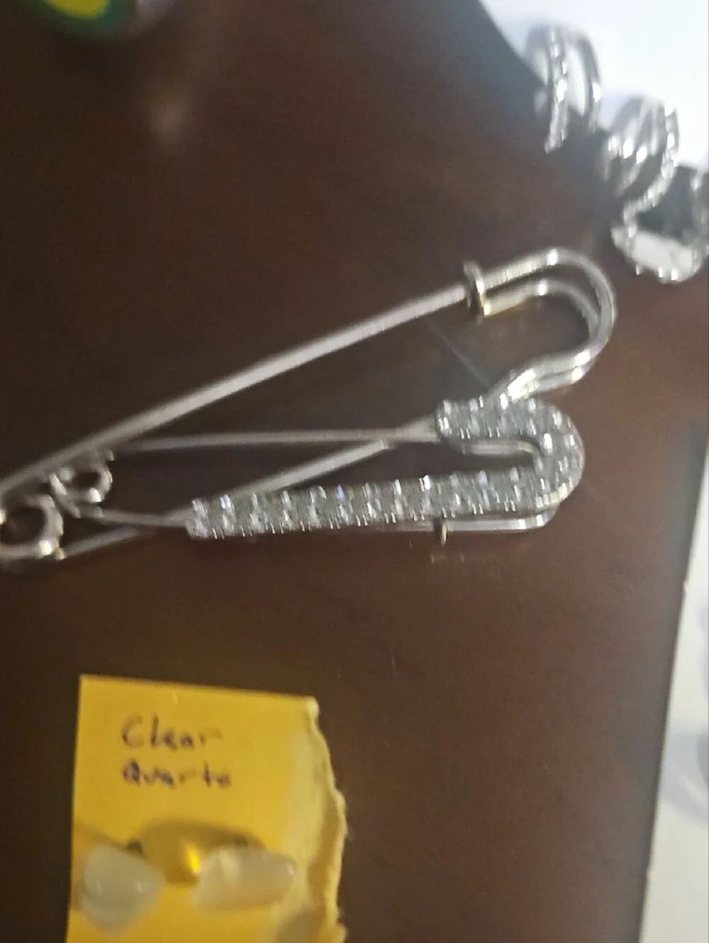 Time and Tru Silver Rhinestone Smiley Face Keychain and Earring Set